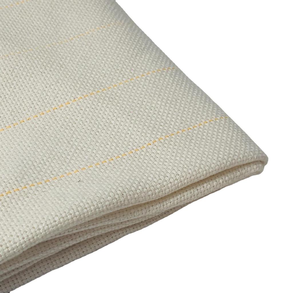 Cuttable Tufting Cloth - Multi-size Double Warp & Weft Polyester Cotton Base with Yellow Line