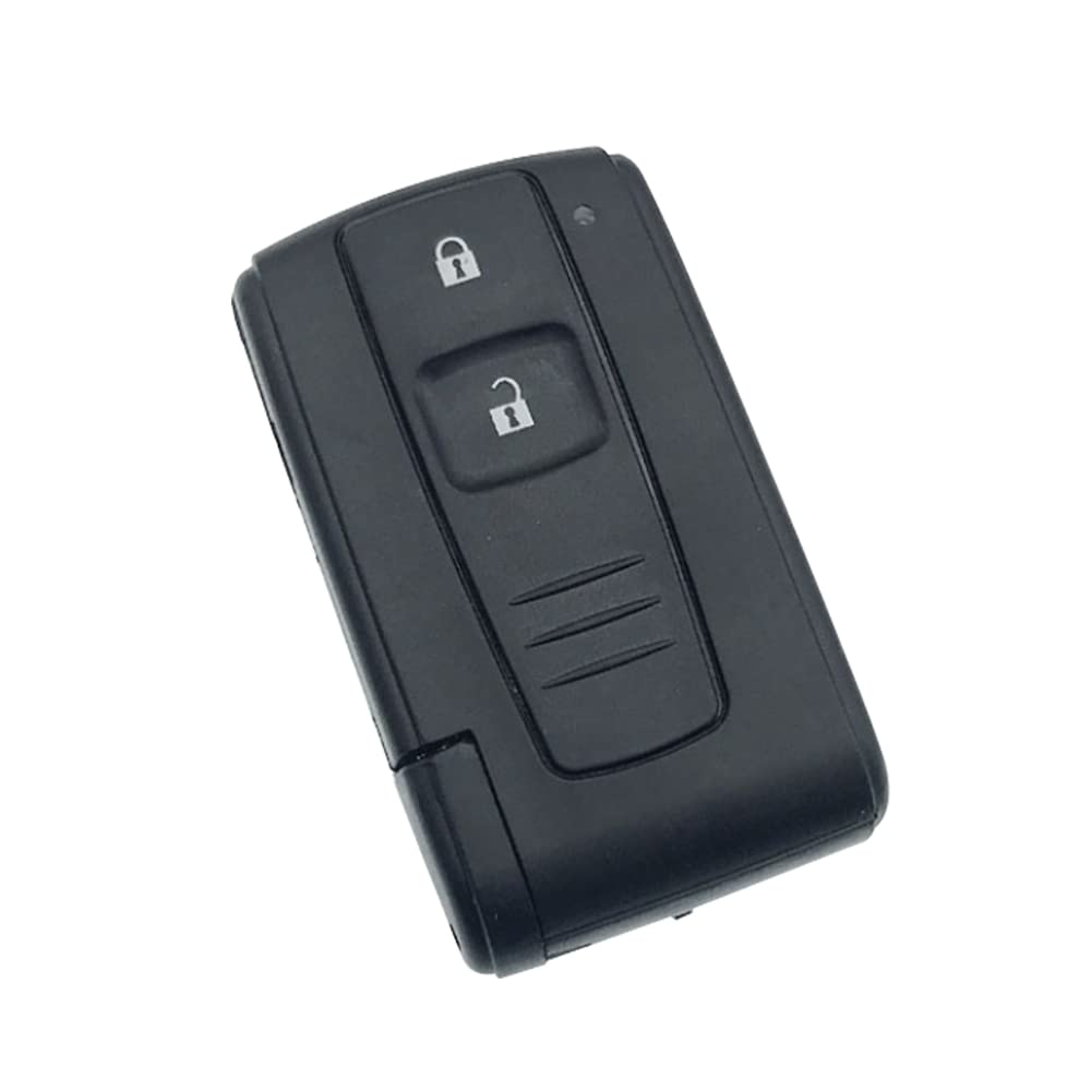 Toyota Prius 20 Series 2 Button Smart Key Door Remote Control Keyless Case Immobi Transplant Replacement nero