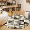 Nordischer Teppich Einfache Geometrie Wohnzimmer Couchtisch Teppich Schlafzimmer Bettseite Voll von Computer Schaukelstuhl Matte