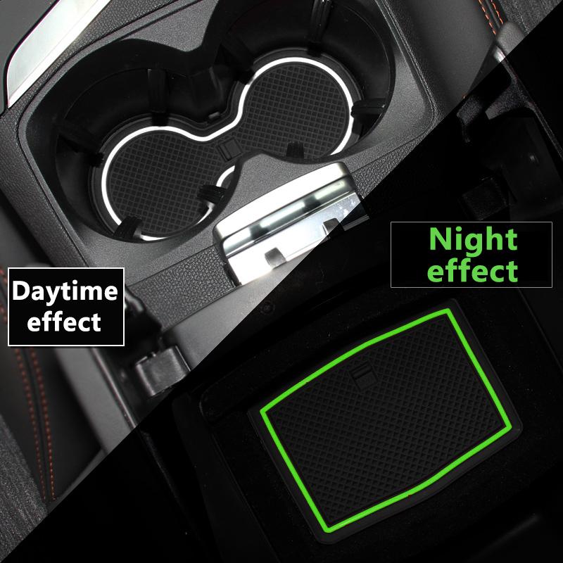 Silica Gel Car Gate Slot Cup Pad Door Groove Mats Anti-Slip Pad For Peugeot 3008 5008 GT 2016 2017 2018 2019 2020 2021 2022 2023