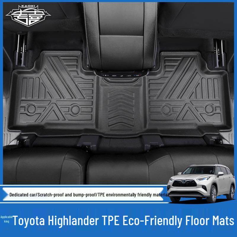 2022 Toyota Highlander/Crown/Land Cruiser Eco-Friendly TPE Floor Mats: Odorless & Waterproof
