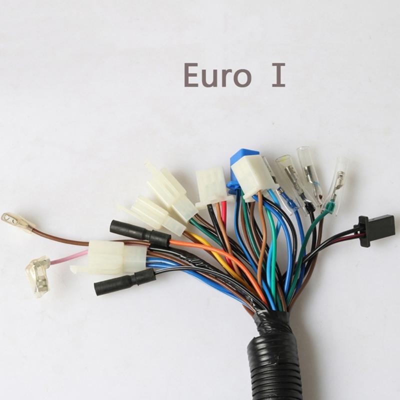 Motorcycle Full Vehicle Wiring Harness Line for YBR125 JYM125 Replacement Socket Cord Assembly Complete Circuit Cable
