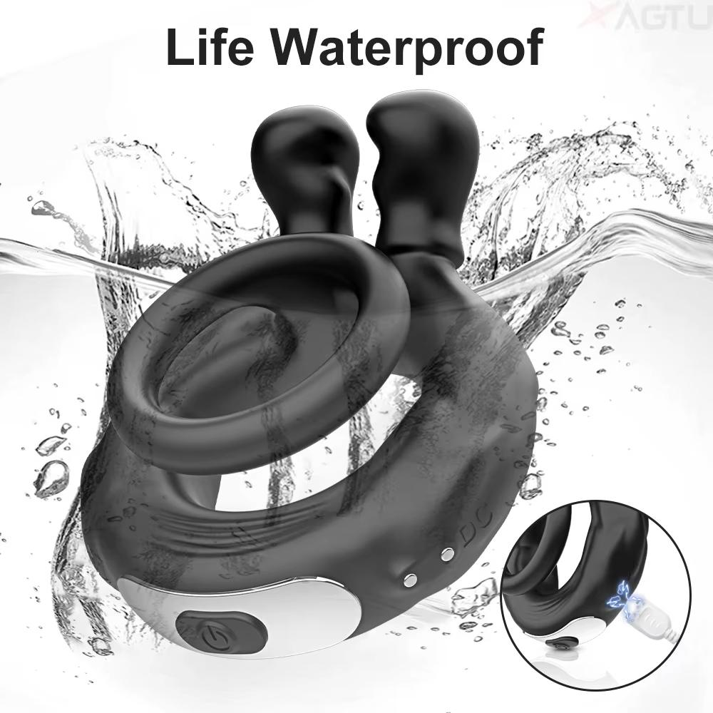 Vibrating Cock Ring, 10 Vibrations with Heating Penis Ring Vibrator Sex Toys for Men, Adult Toys Vibrating Penis Ring Male Sex Toys