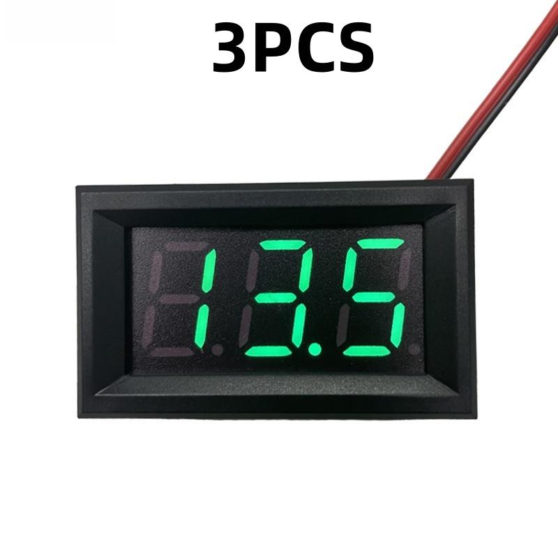 New 1/3Pcs Motorcycle Vehicle LED Display Voltage Tester 0.56 Inch DC4.5-30V Digital Car Voltmeter Automotive Voltage Meter