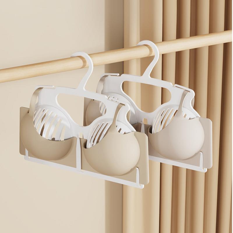 2Pcs Bra Display Hangers Space Saving Stackable Hangers Underwear Drying Rack For Bedroom Shop Closet Bra Underwear Clothes