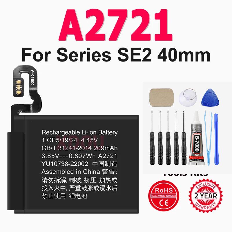 New Genuine Replacement Battery For Apple Watch Series SE 4 5 6 GPS LTE Bateries IWatch S4 S5 S6 40mm 44 mm Batteria +Free Tools
