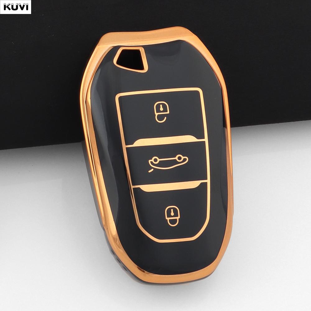 Tpu Style Car Smart Key Case Cover Shell Fob For Peugeot 2008 3008 4008 5008 308 408 508 Citroen C1 C2 C4 C6 C3-Xr Grand Ds3 Ds5