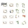 Renters Friendly Wall Sticker 4 Pcs Plants Flower Switch Stickers Leaves Floral Light