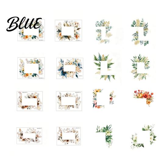 Renters Friendly Wall Sticker 4 Pcs Plants Flower Switch Stickers Leaves Floral Light