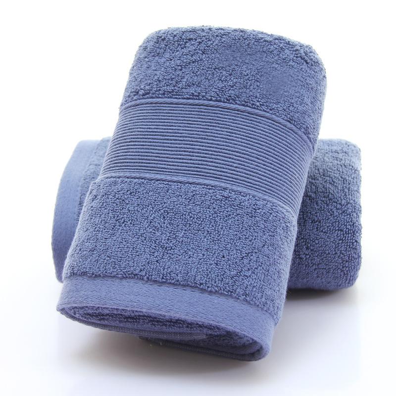 

2pcs Green Cotton Towels Thickened Soft Hotel Bathroom Durable Towels Super Absorbent Gift Stripe Face Hand Bath Towel Daily Use 35x35cm 2pcs