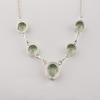 Green Amethyst Gemstone Silver Handmade Necklace16-18" 925 Sterling Silver Women Jewelry Gift For Birthday RN-3-14