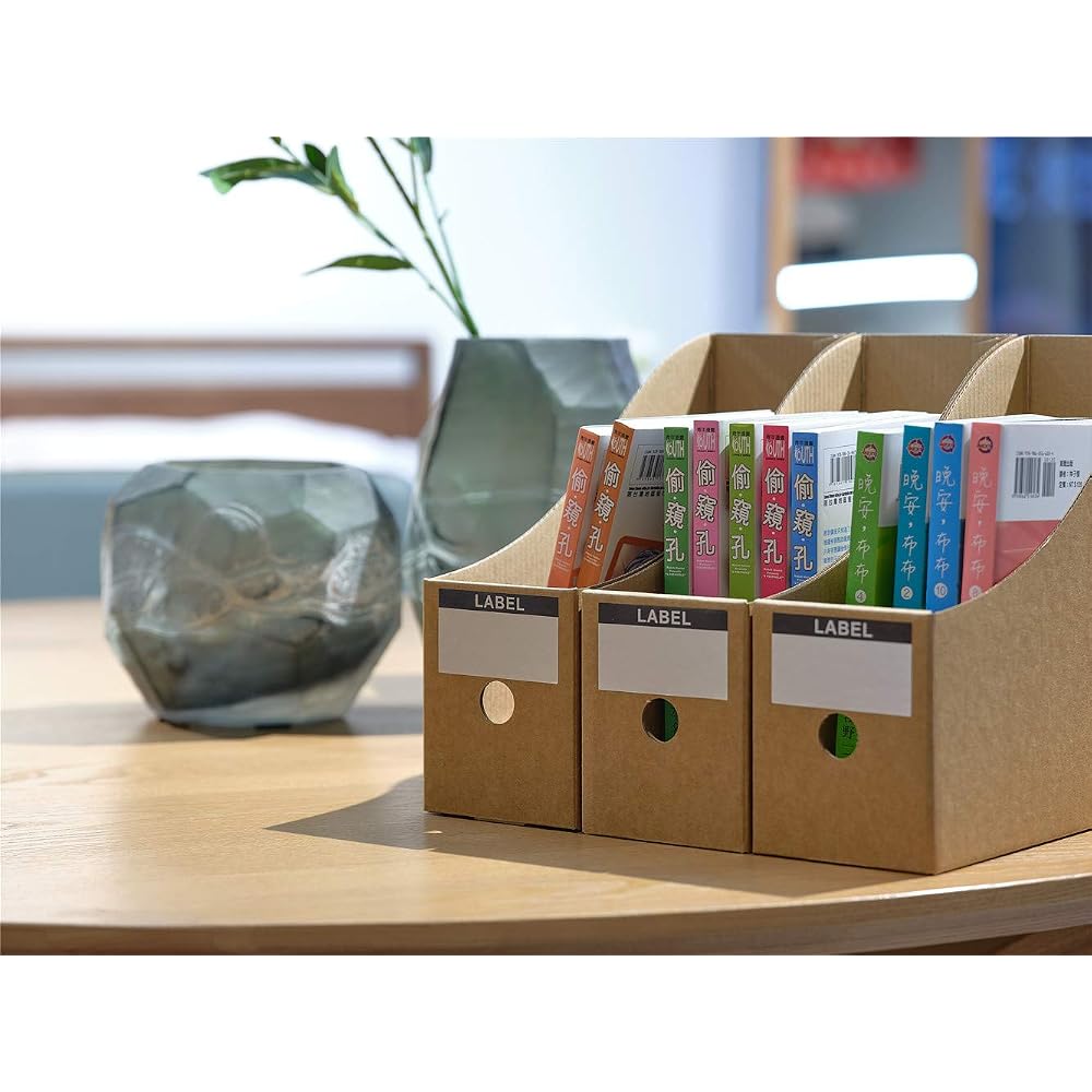 Panavage A4 File Box Set of 5, Paper Organizer, File Stand, Office Supplies Storage