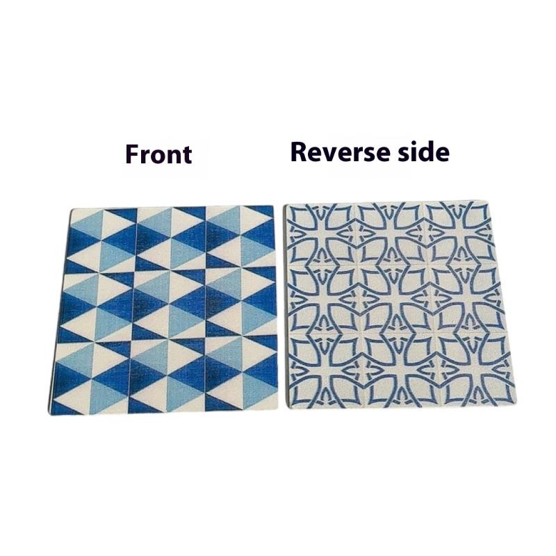 1Pcs 1:12 Dollhouse Miniature Square Wooden Floor Model Bathroom Living Room Decoration Toy Doll House Accessories