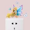 Mermaid Fairy Glow-In-The-Dark Switch Stickers Bedroom Living Room Room Switch Decorative Wall Stickers
