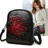Handytasche, Temperamentvolles Weichleder, Damenhandtasche, Crossbody-Tasche für den Weg zur Arbeit, Ethnischer Stil, Muttertasche, Bedruckte Einzel-Schulter-Crossbody-Tasche