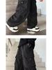 Boys' Thickened Fleece Sweatpants: Autumn/Winter Straight-Leg Warm Casual Pants for Ages 7-14