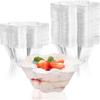 60Pieces Efficient Plastic Dessert Cups With 60 Matching Spoons Shatters Proof Ideal For Family Dining Event