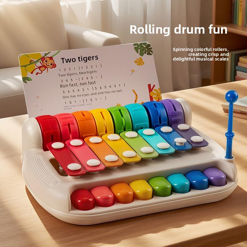 Baby Spielzeug 2-in-1 Klavierspielzeug Acht Ton Handklavier Spielzeug Baby Spielzeug Klavier Instrument