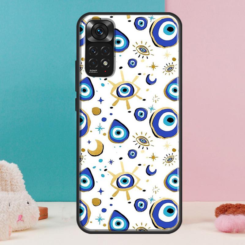 Evil Eye Case For Xiaomi Redmi Note 14 13 Pro 12 11 9 10 9S 10S 11S 12S Redmi 14C 13C 10C 12C Cover