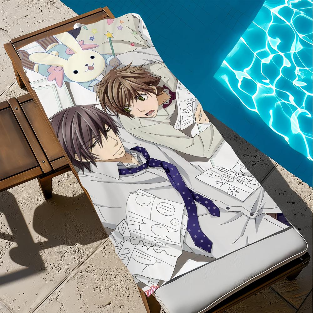 Anime S-sekai-ichi cute H-hatsukoi Towel Beach Quick Dry Soft Pool Towels Gift for Travel Gym Shower Camping sports