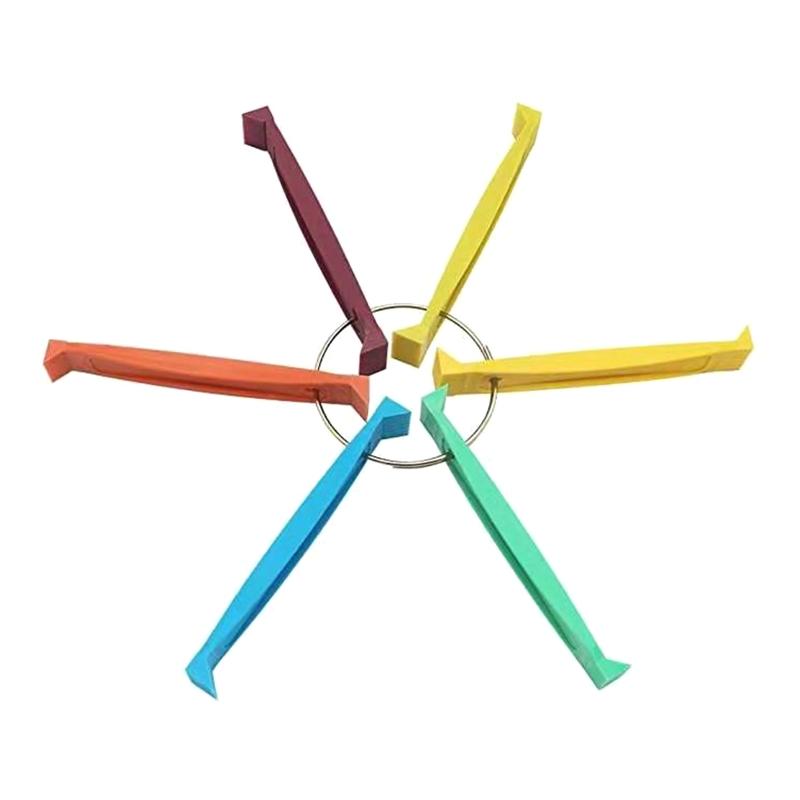 6x FCR6 Klimaanlagen-Lamellenreiniger Praktischer Lamellen-Reparaturkamm Kühler Richtwerkzeug Reinigungswerkzeuge für Auto-Kühlsystem