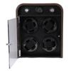 Watch Winder for 4 Mechanical Watches 5 Modes Quiet Automatic Watch Winder Display Storage Box with LED Light Temperature Humidity Sensor