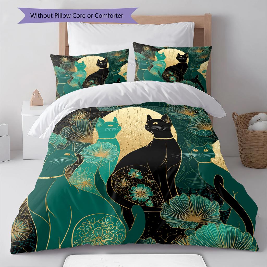 Cartoon Pattern Bedding Quilt Set Quilt Cover Pillowcase Home Decoration Birthday Gift (1 * duvet cover + 2 * pillowcase, without core)