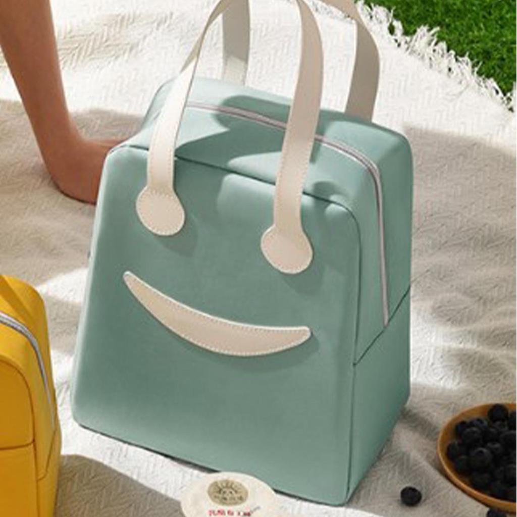 Lunch Bag Insulated Hand Carry Oxford Cloth Cute Large Capacity Lunch Box Bag for School  