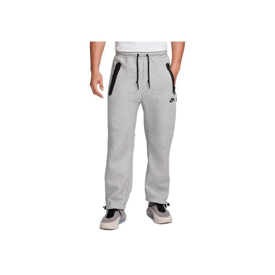 Nike Drawstring Fleece Knit Sports Pants Men Bottoms Dark-Grey FB8013-063