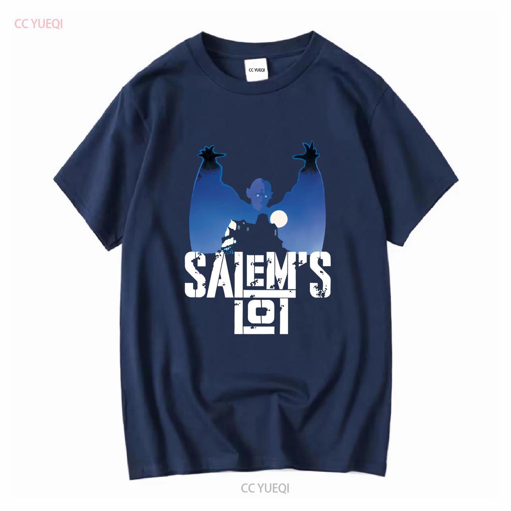 Salems Lot Klassischer Horrorfilm Vampir T-Shirt 255 Lang- oder Kurzarm Vintage Gewaschenes Oberteil Für Den Alltag Vielseitig