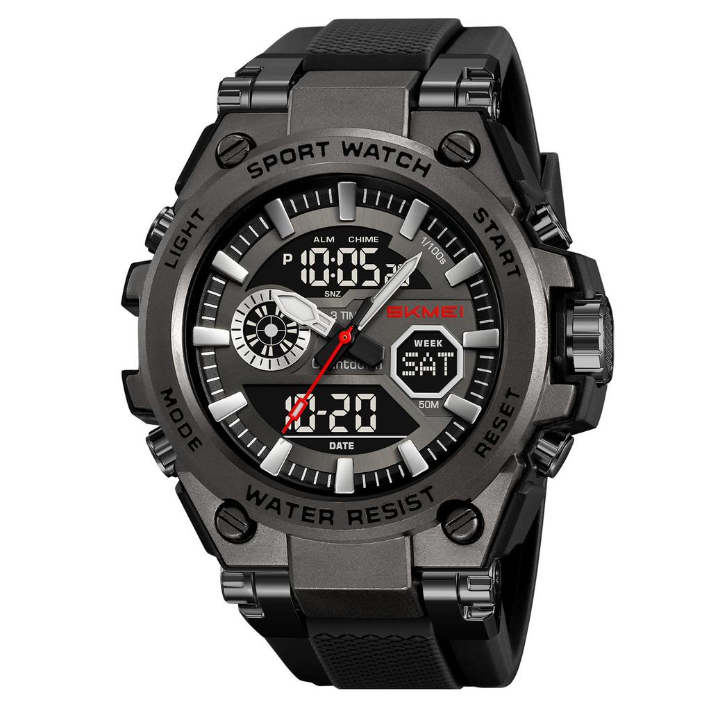 Electronic watch for students with multi-functional luminous light 50 meters waterproof men's outdoor sports electronic watch alarm
