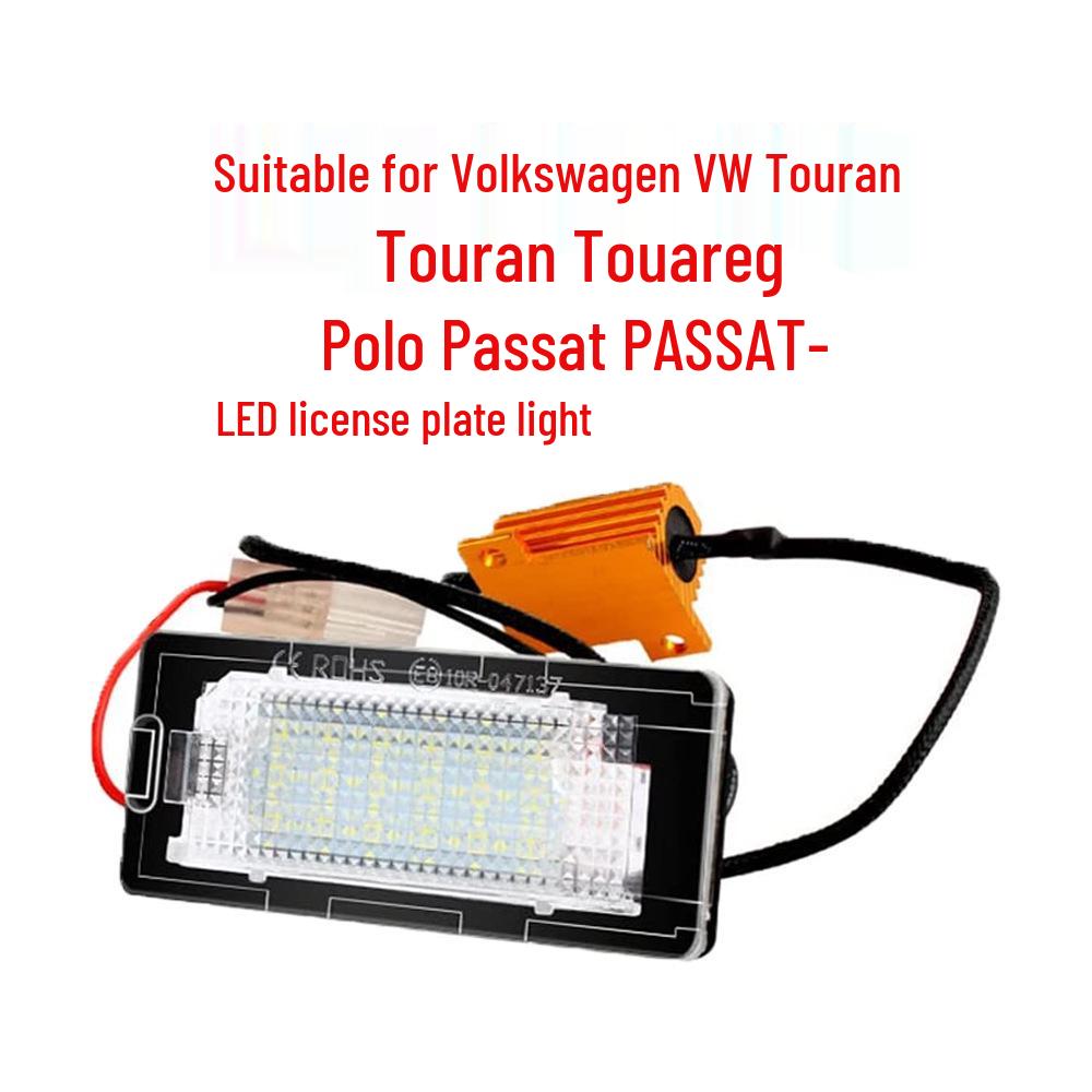 

2-Pack 18-LED Black License Plate Lights for VW Touran, Touareg, Polo, Passat 09-12 21 LED Count Kit