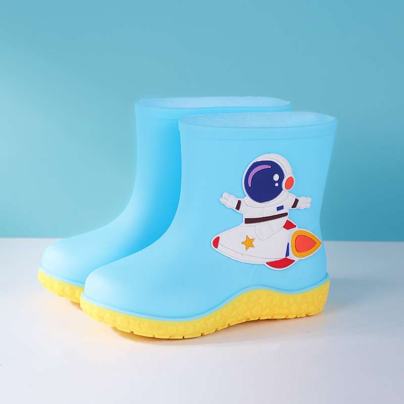 2025 Mode Kinder Universal-Regenstiefel mit Baumwolle Rutschfeste Wasserschuhe Kinderregenschuhe Männer und Frauen Niedliche Cartoon 1~ 8 Jahre alt