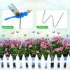 50/100Pcs Fake Dragonfly Garden Stake Decoration Weather-resistant Fly Repellent Simulated Dragonfly Spike Outdoor Long Pole 3D Dragonfly Ornament