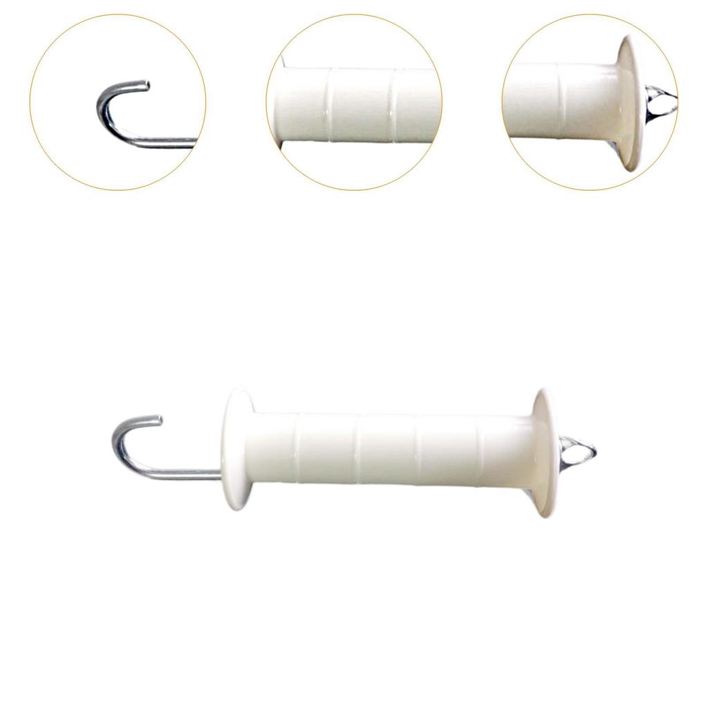 Electric Fence Gate Handles Insulated Heavy Duty PP Iron Construction Spring Assistance for Garden Fence Metal Outdoor Gates