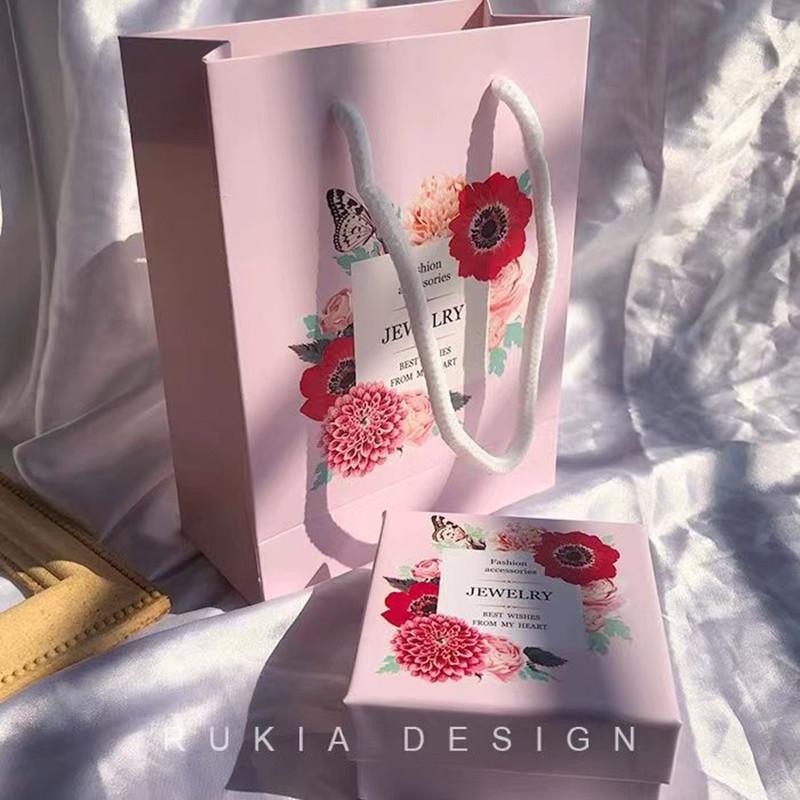 Manufacturer quality can be determined solid color jewelry box pendant hand jewelry multi-purpose set packaging supply