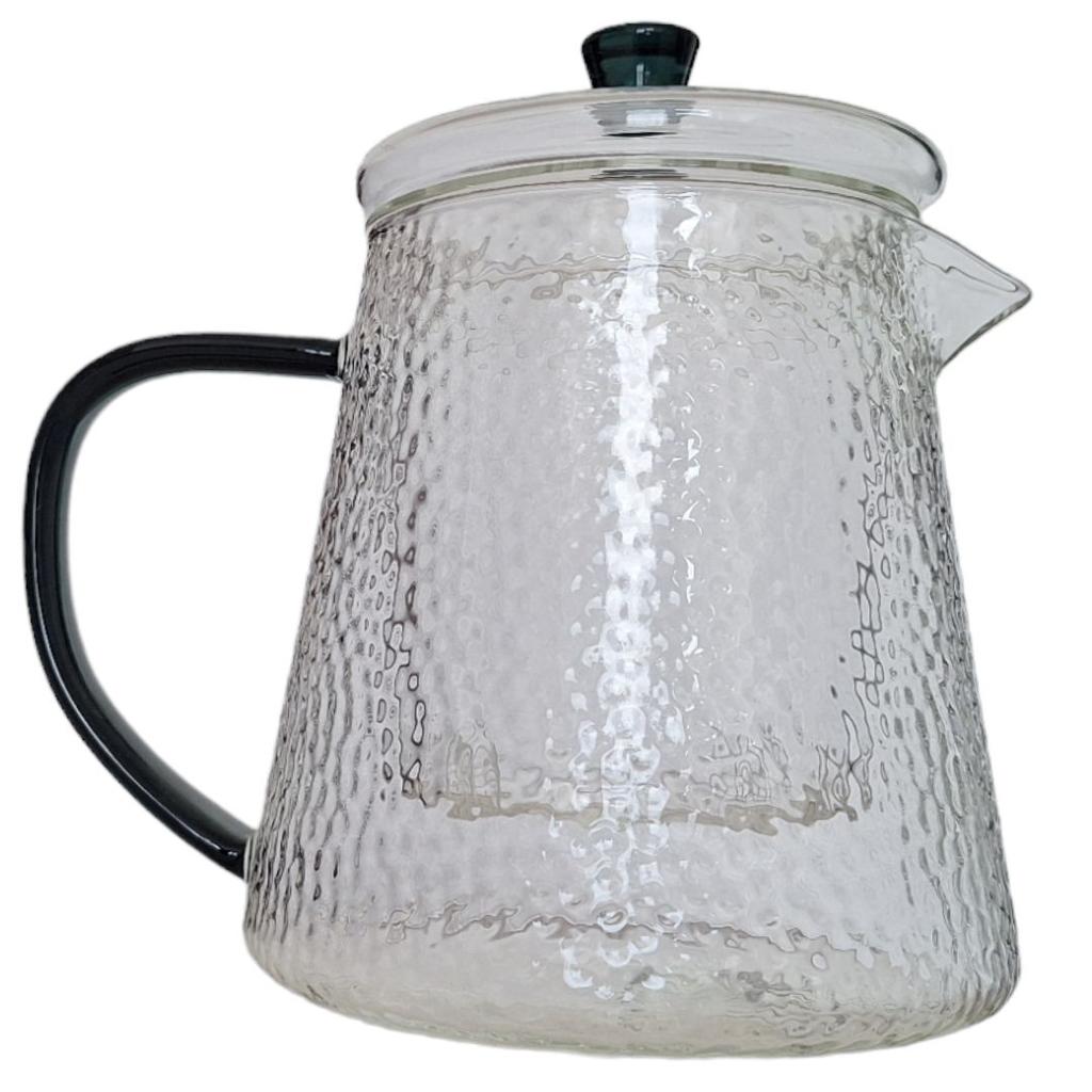 GLASS JUG TEA INFuser with Filter 1L JUG FOR WATER COFFEE HOT