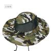 Camouflage Mesh Bucket Hats Wide Brim Beach Hat UV Protection Breathable Hunting Fishing Climbing Hiking Hat Outdoor Men Sun Hat