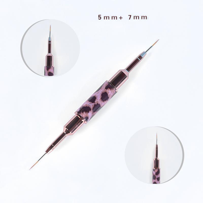 14 Sizes Nail Art Brush Metal Handle Nail Liner Brush Stripe Pattern Painting Brush Acrylic UV Gel Extension Drawing Carving Pen