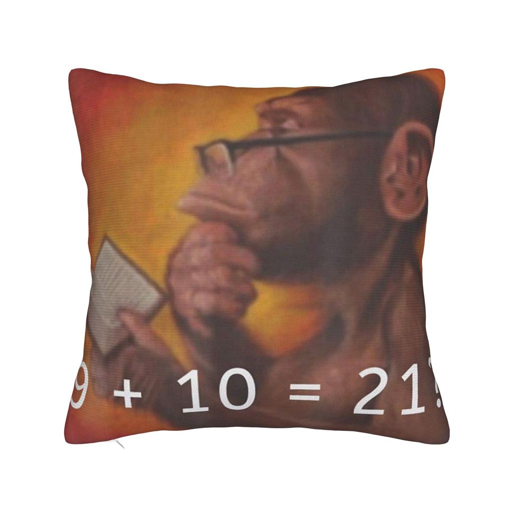 Thinking Monkey Meme Pillowcases Accessories Soft Cushion Cover Gift Throw Pillow Case Cover Bedroom Multiple Sizes