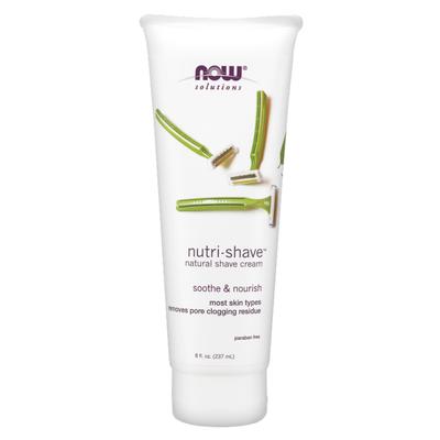 Crème naturelle apaisante et nourrissante Nutri-Shave de Now Foods, 237 ml, 1 unité