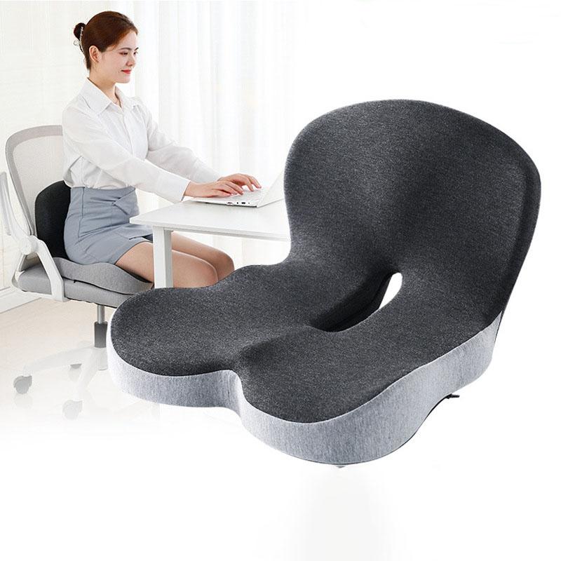 Ergonomic Seat Cushion with Backrest,Soft, Supportive, and Washable Office Chair Pad for Hip and Waist Comfort, Ideal for Long Seat