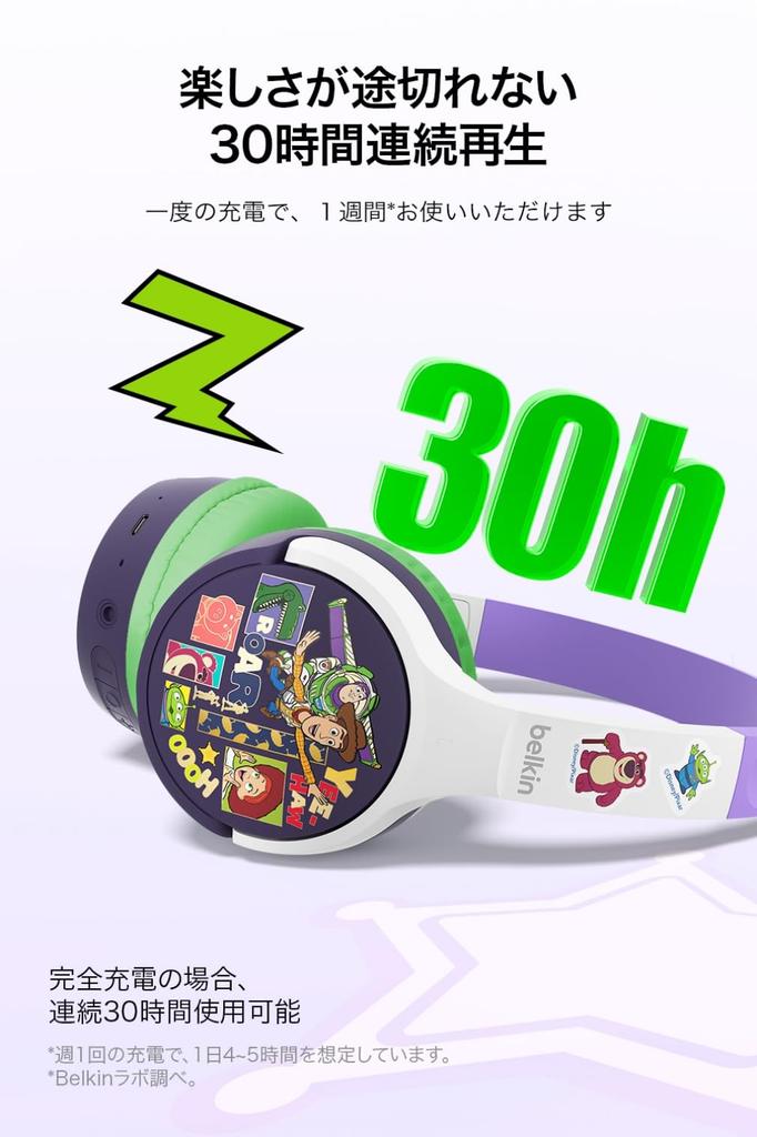 Toy Story Kids Wireless Headphones Bluetooth 5.0 Waterproof Wired Option 30H Playtime with Mic Volume Limiting