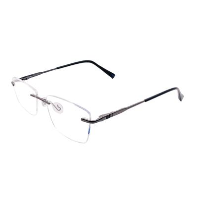 RSINC RimLess frame/eyeglass/Spectacle, Optical, Metal For Men And Women,Max Gun Black 221597 53-16-140 (IB-2) M1 Max 221597 Gun Black | IB 2