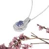 Classic design pendant Natural blue Tanzanite gemstone 925 sterling silver necklace fine jewelry for girlfriend's birthday gifts