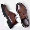 Large Toe Shoes for Men's Work Attire Lace Up Commuting Formal Shoes Men's Genuine Leather Casual Shoes Free Delivery
