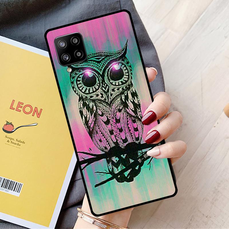 Cute Cartoon Owl For Samsung Galaxy A54 A14 A16 A26 A36 A56 A22 A32 A52 A55 A35 A05 A06 A15 A53 A33 A13 Case