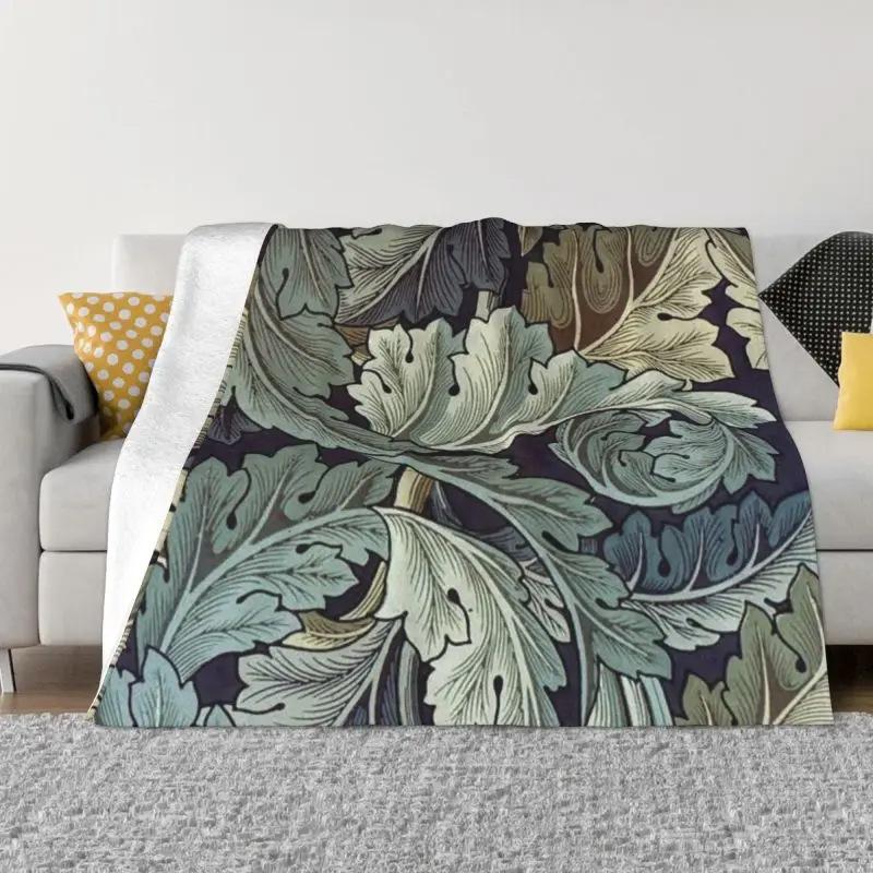 Vintage Garden Art Flannel Blanket Flower Warm Blanket Sofa Decorative Blanket Bedding