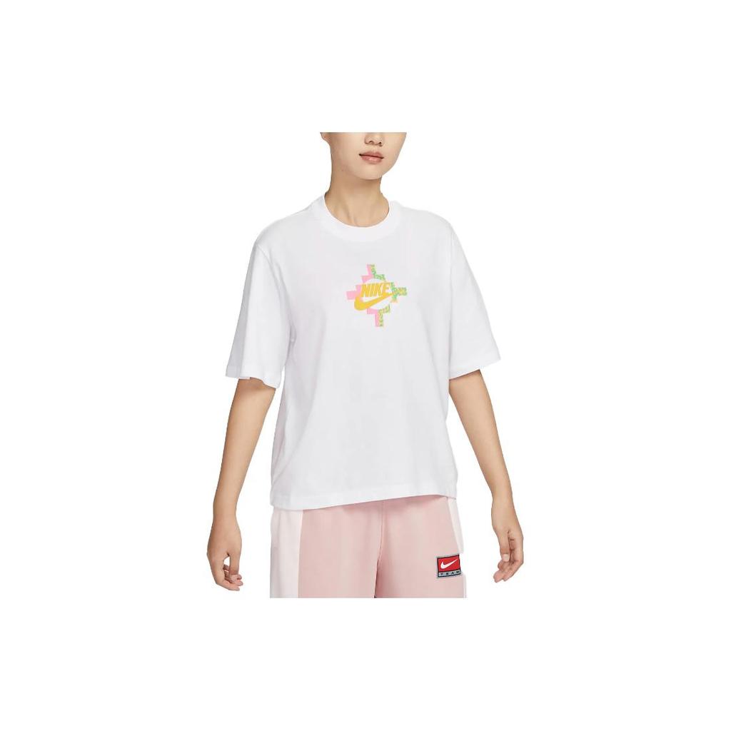 New Nike T Shirts Women's White FB8210-100