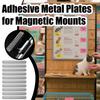 Magnetic Mounting Metal Plate Strong Adhesion Magnetic Mount Adhesive Metal Plates for Ceramic Desk Glass Wall Table Shelf